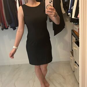 Black A- line work dress size 6